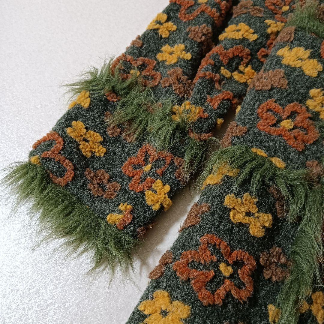 希少 アナスイ 花柄 フリンジ USA製 ヴィンテージ コート