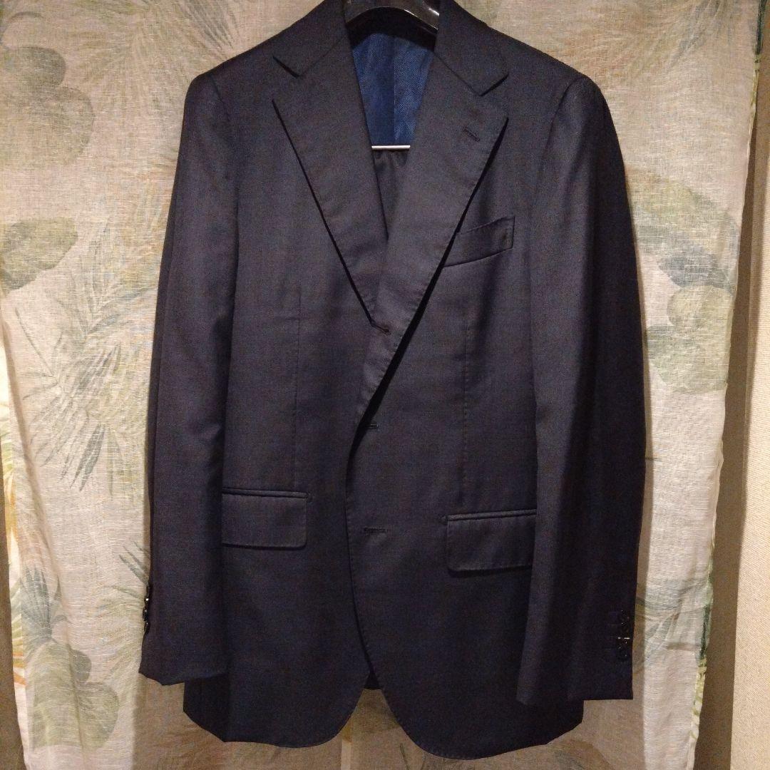 BEAMSF ダークネイビー スーツ 46 6R