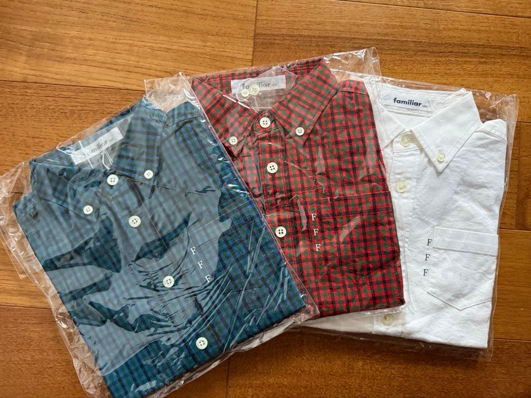 familiar 長袖シャツ 120cm 3枚セット　ファミリア