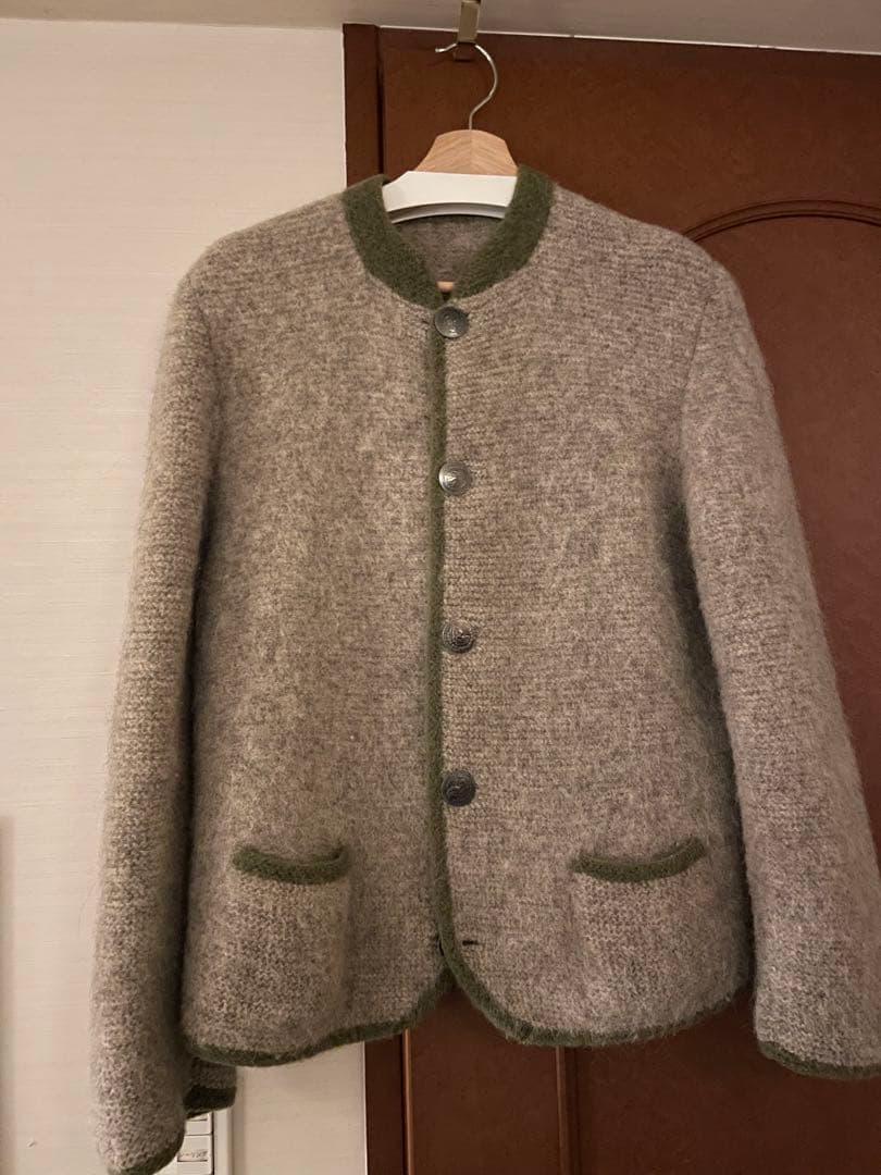 Hofer チロリアンジャケット モカ×ピスタチオ メンズS相当 ユニセックス