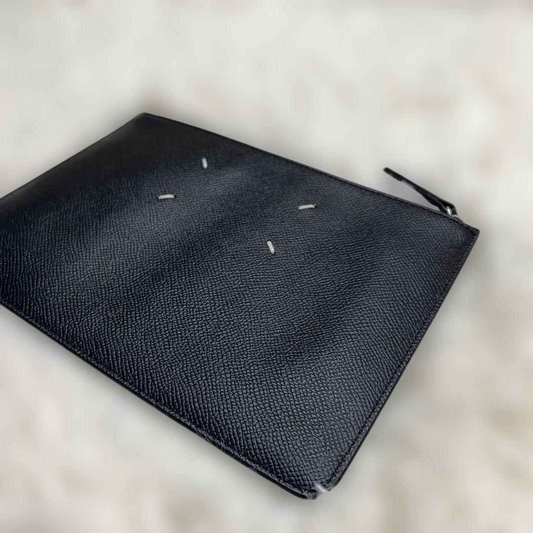 Maison Margiela メゾンマルジェラ クラッチバッグ レザー 黒