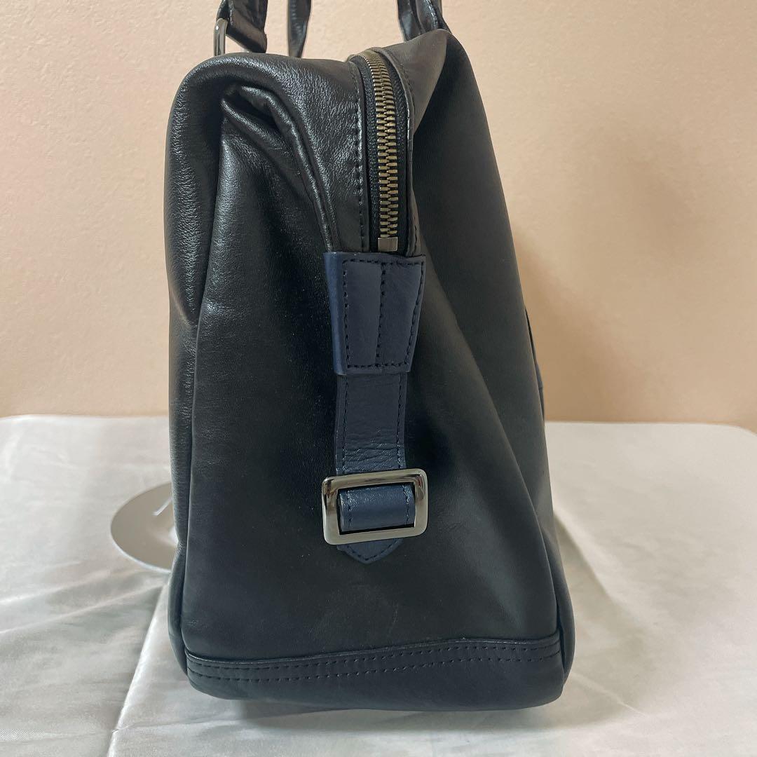 極美品✨BURBERRY バーバリーブラックレーベル　ボストンバック　レザー