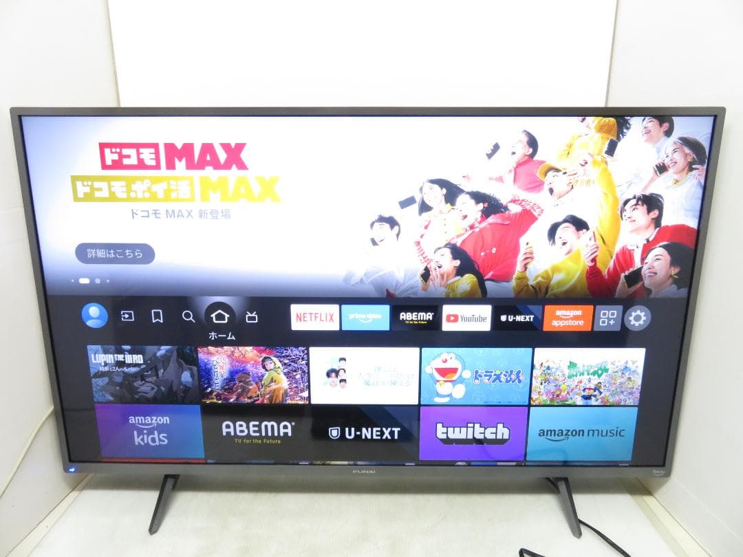 FUNAI フナイ 2024年製 43インチ 4K スマートテレビ 液晶テレビ