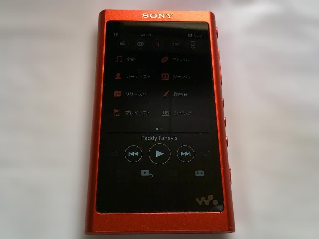 SONY ウォークマン オレンジ