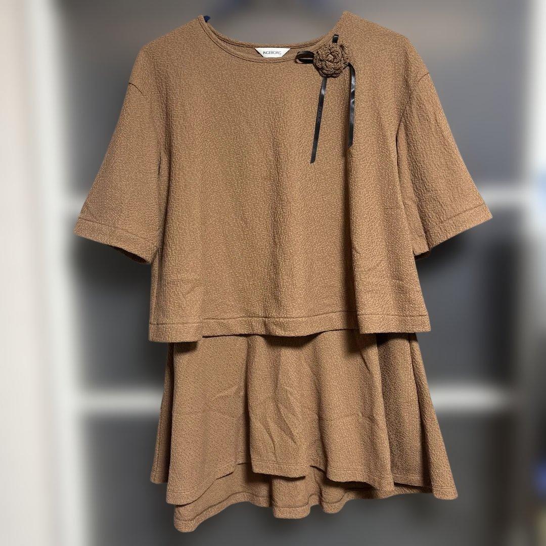 せんちゃんさん専用 INCEBORG ブラウンチュニック 半袖