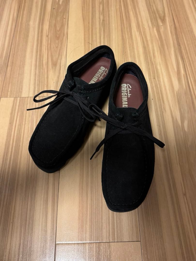 クラークス ワラビー ゴアテックス clarks Wallabees ブラック