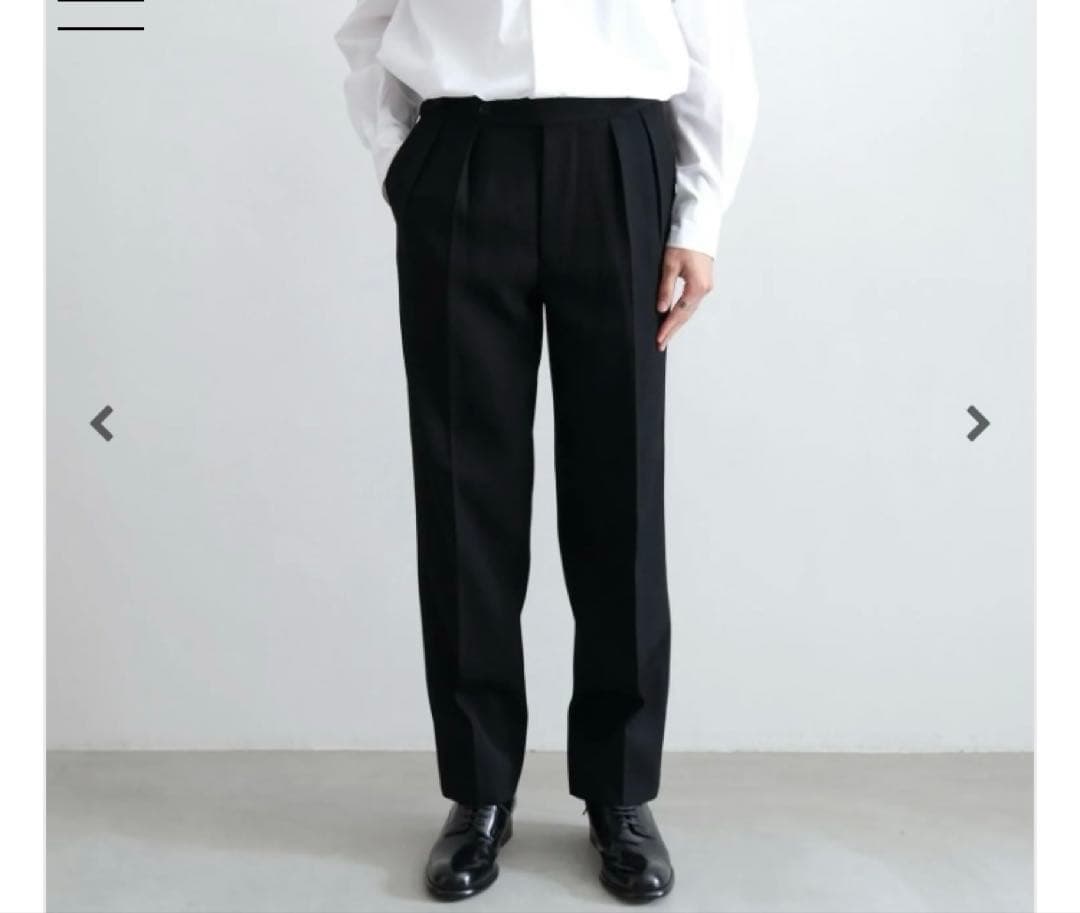 パンツ HEUGN Aaron 2 PLEATED TAPERED TROUSERS