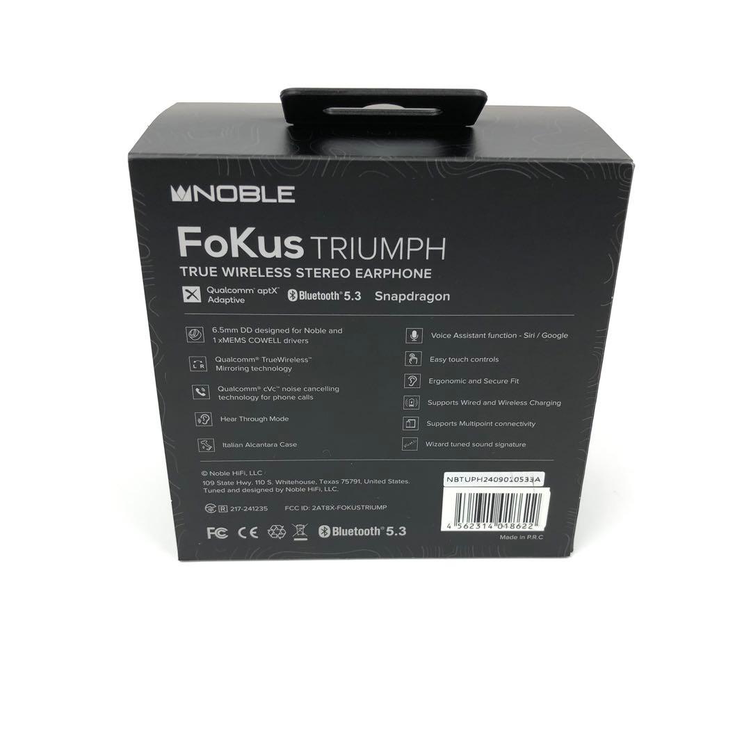 未使用 Noble Audio FoKus TRIUMPH ワイヤレスイヤフォン