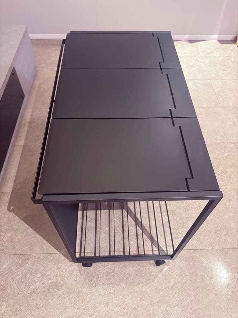 【新品未使用】タワー　tower 蓋付き目隠し付き3分別45Lゴミ箱　ブラック