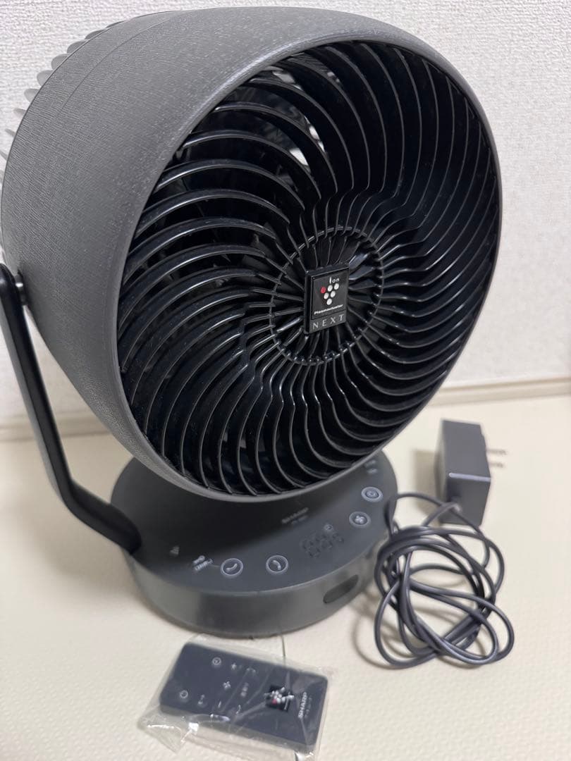 SHARP サーキュレーター リモコン付き ブラック