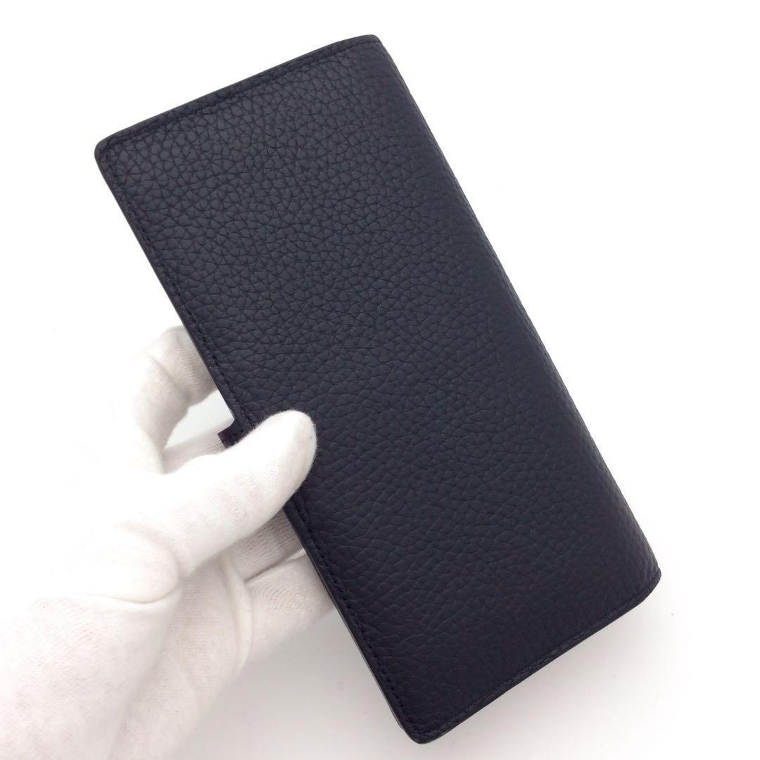 ルイヴィトン トリヨン 黒 LVヴェルティカルウォレット 長財布 ICチップ