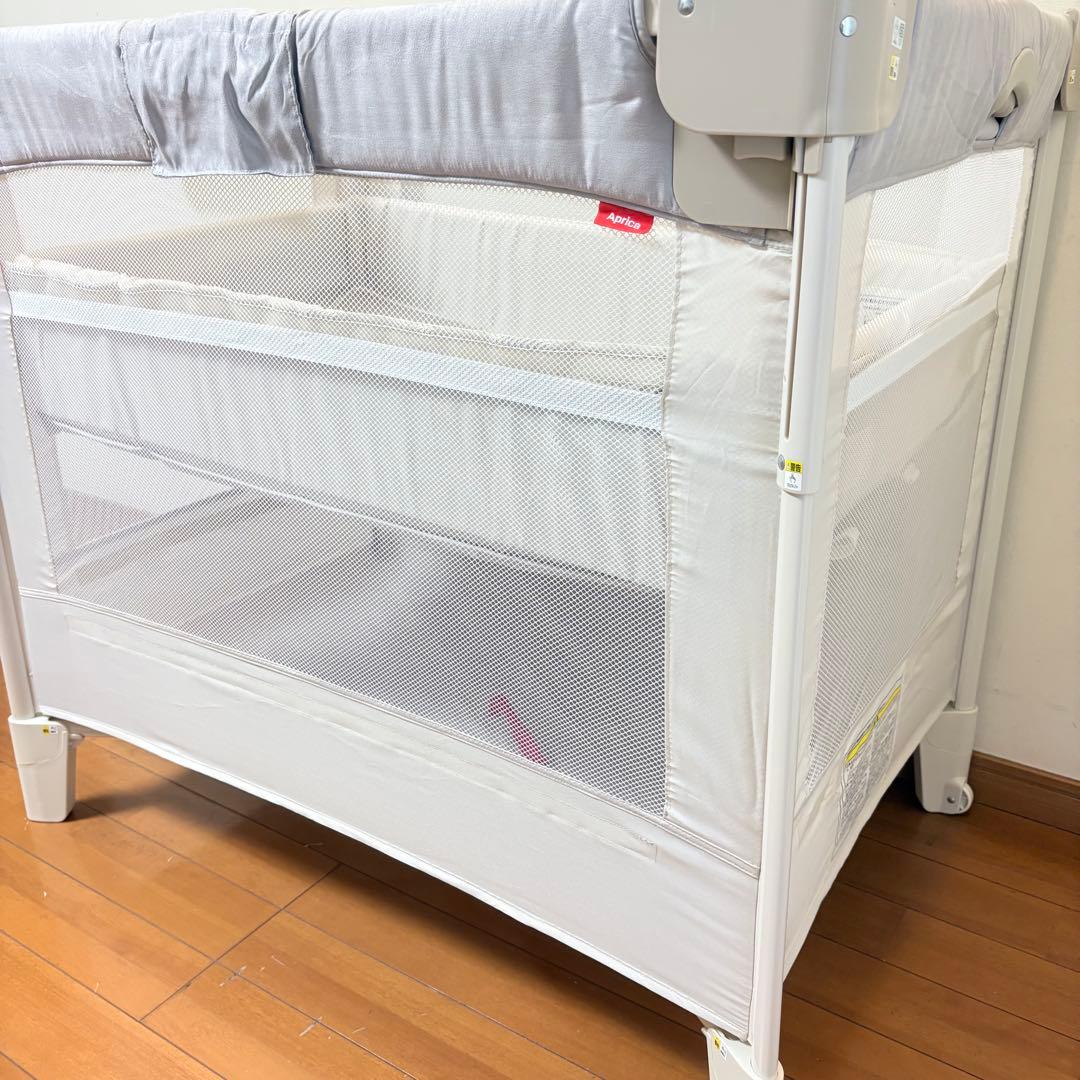 【美品・付属品完備】アップリカ ココネルエアープラスAB ホワイトベージュ