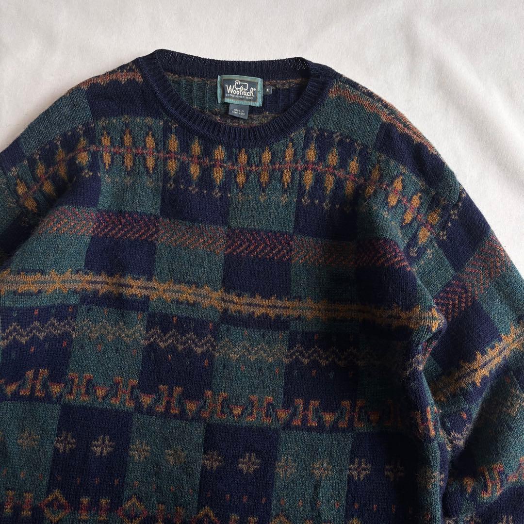 トップス 80s-90s WOOLRICH wool100% nordic knit