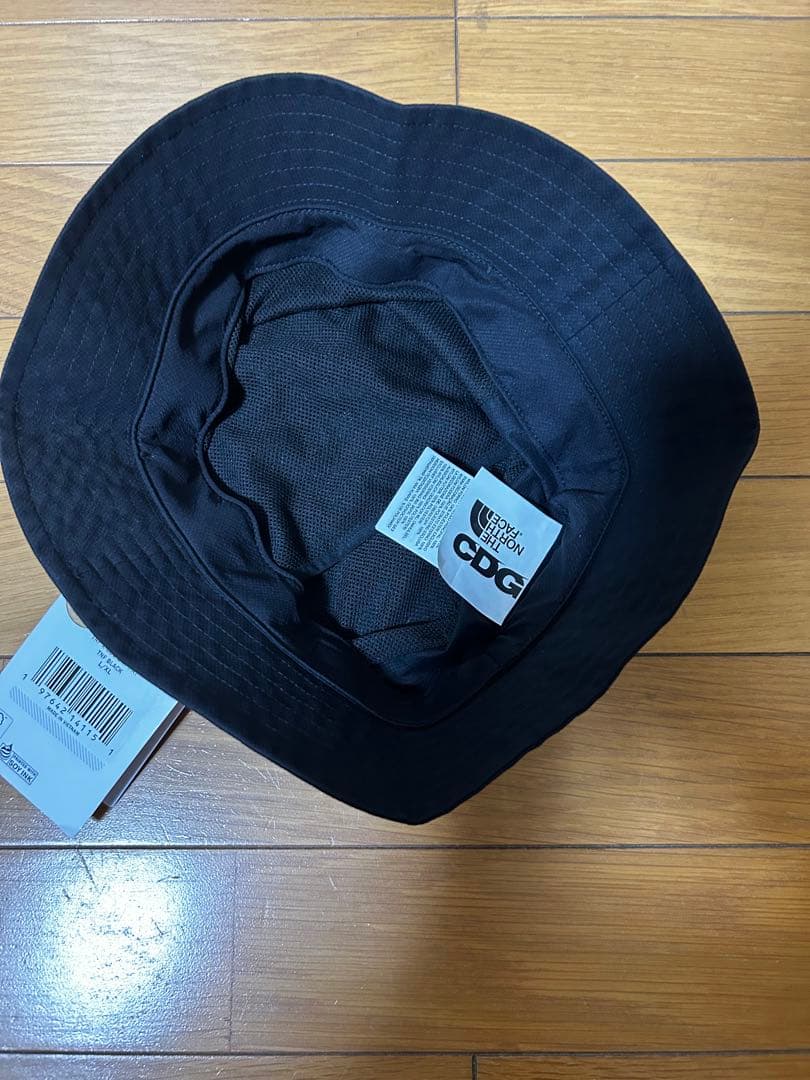 ザ ノースフェイス x コムデギャルソン バケットハット L/XL 黒 ブラック