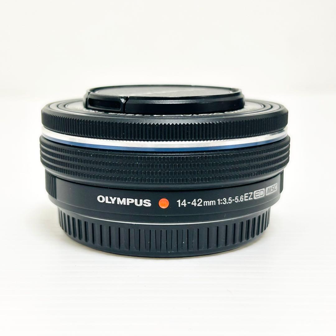 OLYMPUS パンケーキレンズ M.ZUIKO 14-42mm EZ ブラック