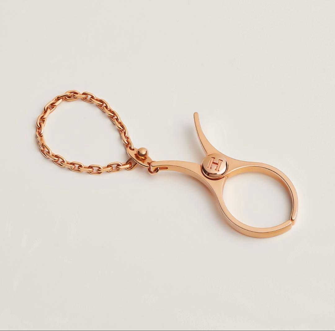 【未使用】HERMESエルメスグローブホルダー ローズゴールド