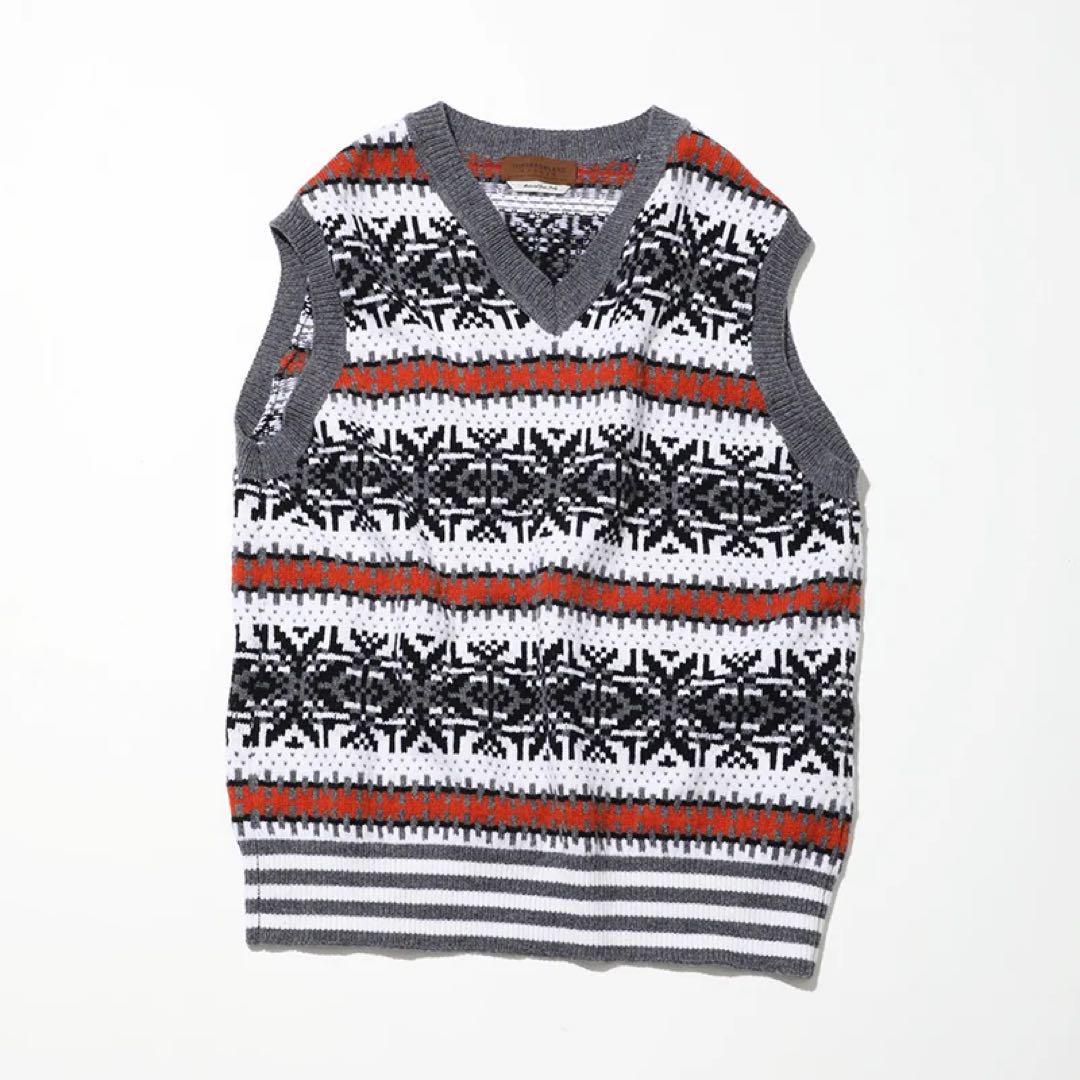 TOMORROWLAND ウール フェアアイル ニットベスト