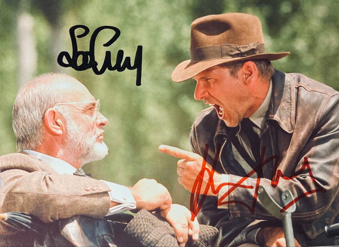 ショーン・コネリー & ハリソン・フォード 直筆サイン入り写真 kkm