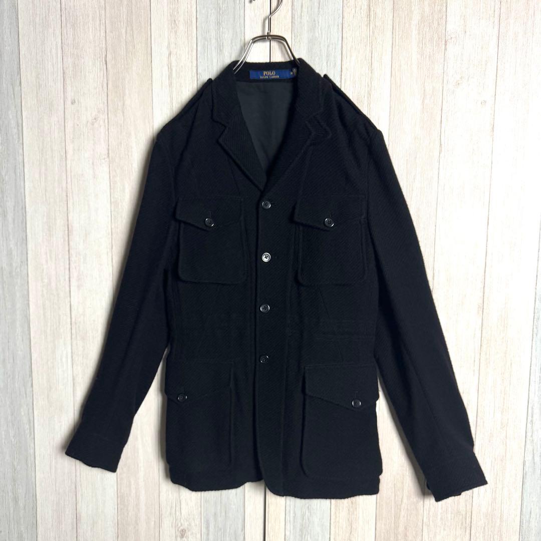 3274【現行・美品】ラルフローレン ウール サファリジャケット カバーオール