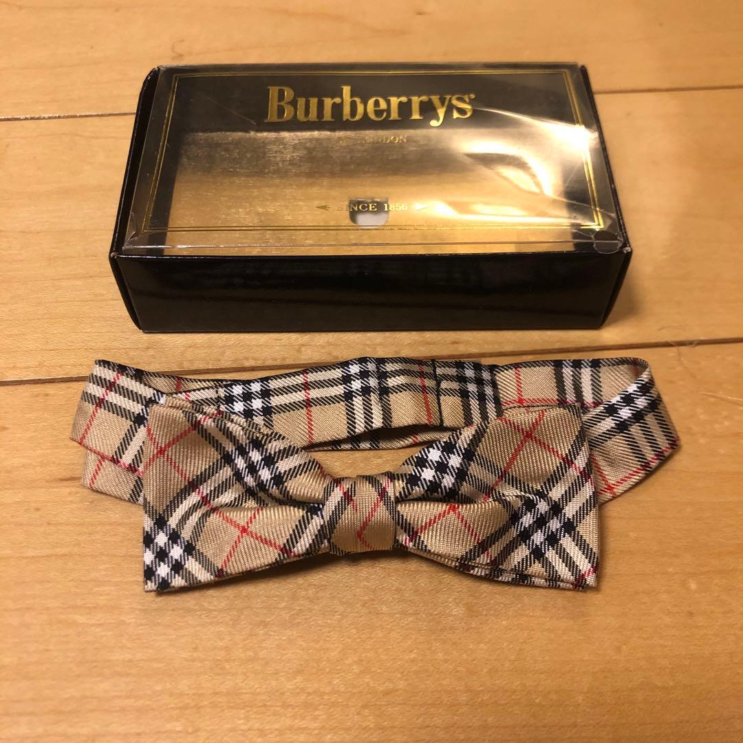 Burberry チェック柄 蝶ネクタイ 100%シルク　ベビー　キッズ　子供