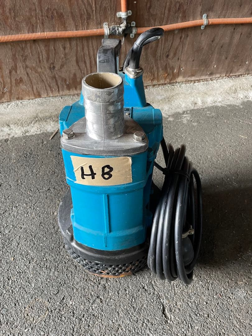 ツルミKTV2-22 ハイスピンポンプ 工事排水用 2.2kw 三相200V