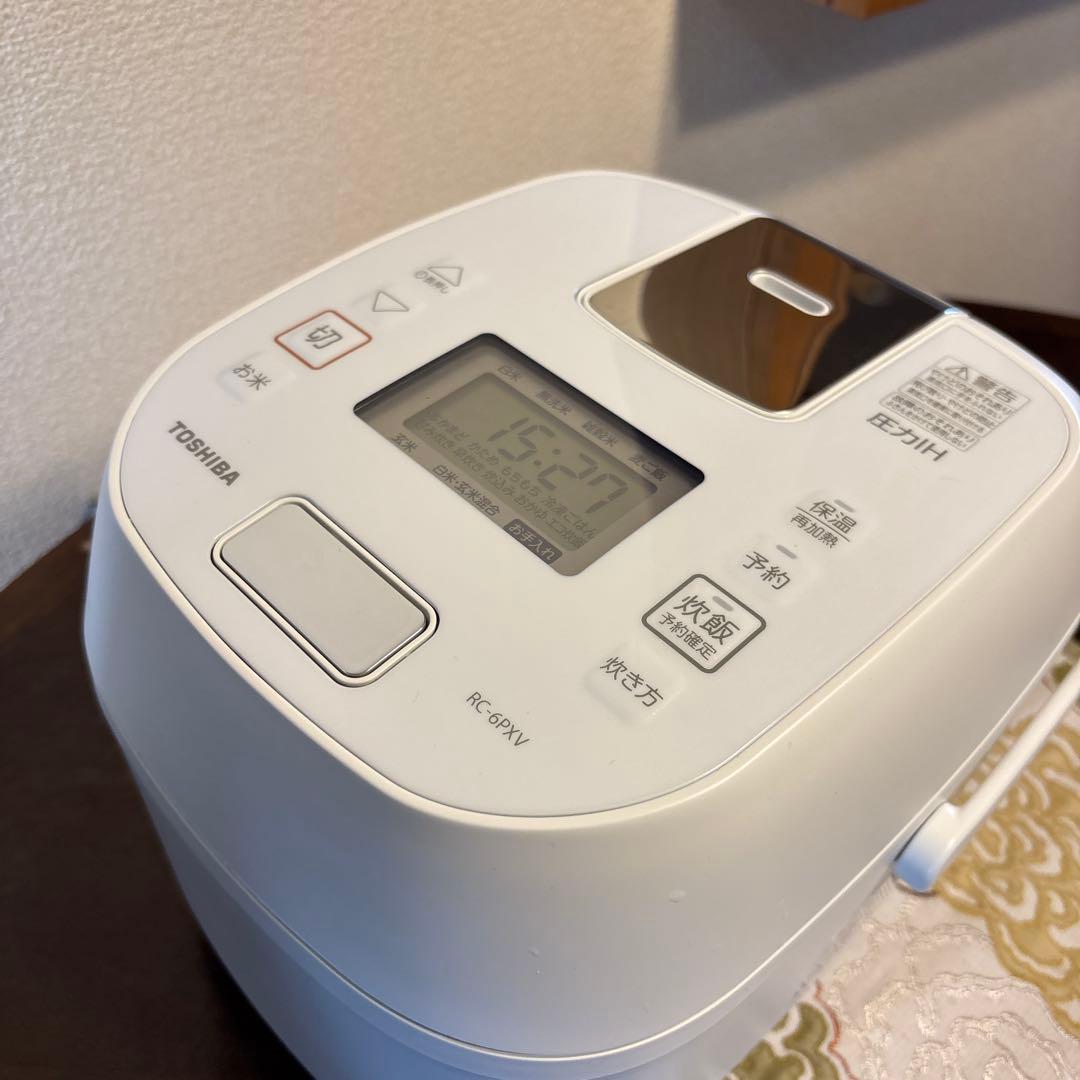 TOSHIBA 圧力IH炊飯器 炎匠炊き RC-6PXV-W 3.5合