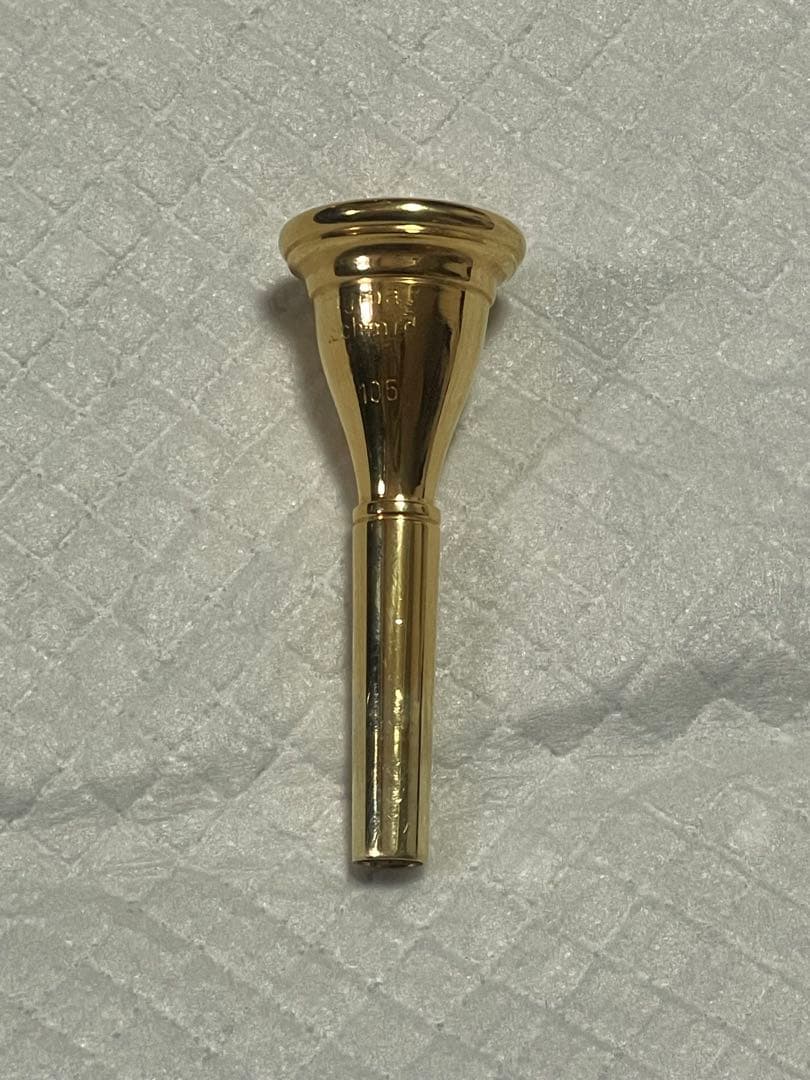 ホルン　マウスピース　E.シュミット 105 金メッキ