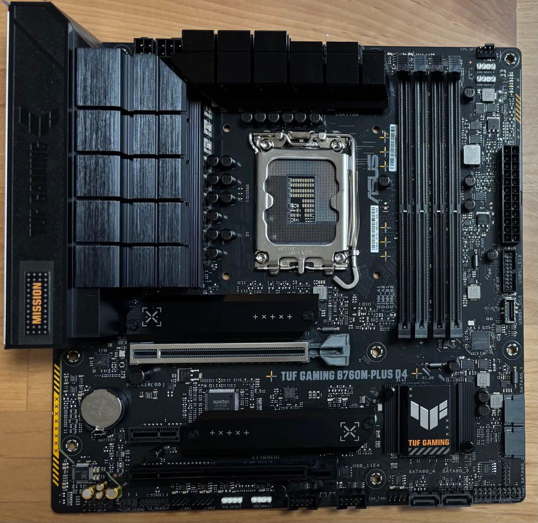 TUF GAMING B760M-PLUS D4 ※破損箇所あり マザーボード