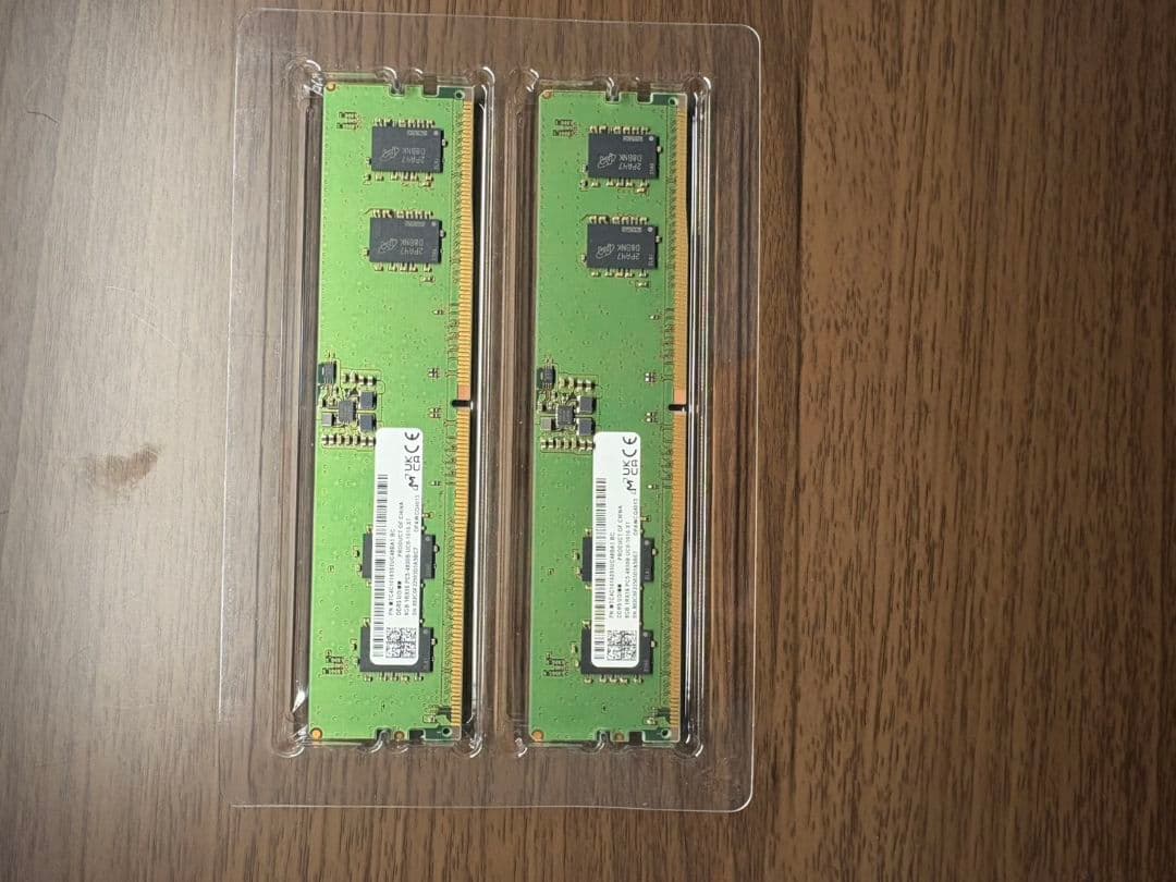 【中古】DDR5メモリ 16GB(8GB2枚組) [DDR5-4800]
