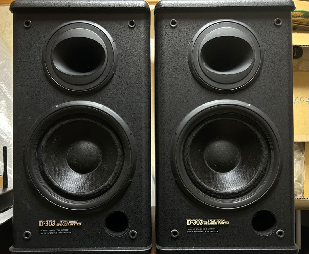【美品・ホーンツィーター内蔵型】ONKYO D-303 ブックシュルフスピーカー