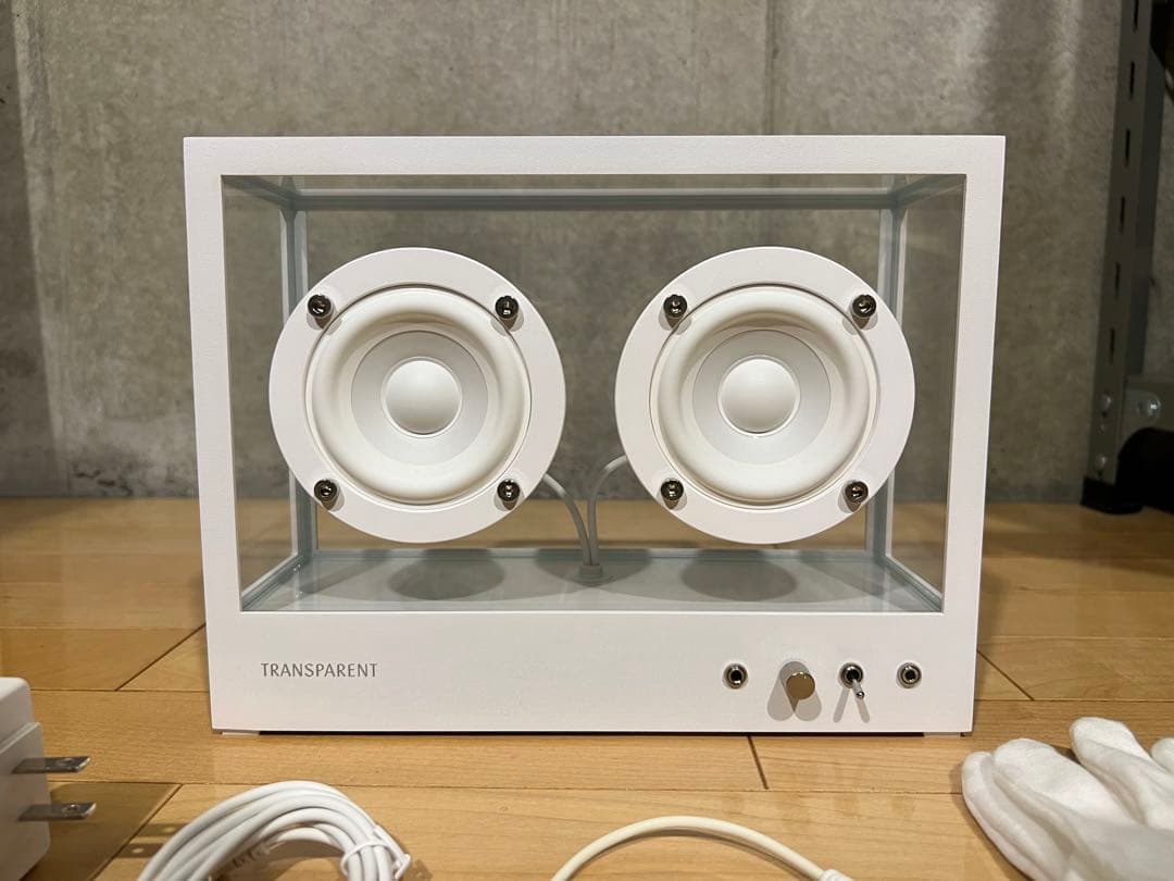 TRANSPARENT ワイヤレススピーカー ホワイト
