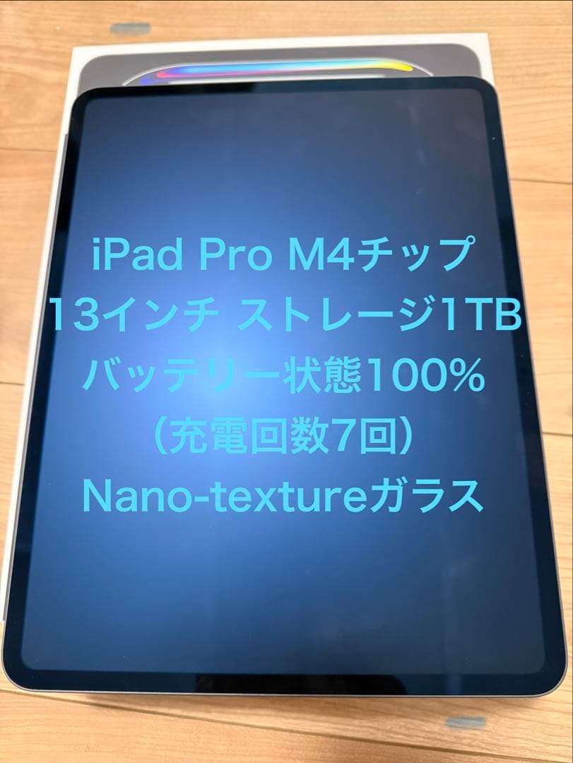 iPad Pro （M4）13インチ 1TB
