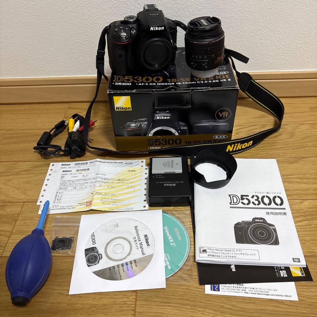 Nikon D5300 18-55 VRⅡKit レンズフード.セミソフトケース