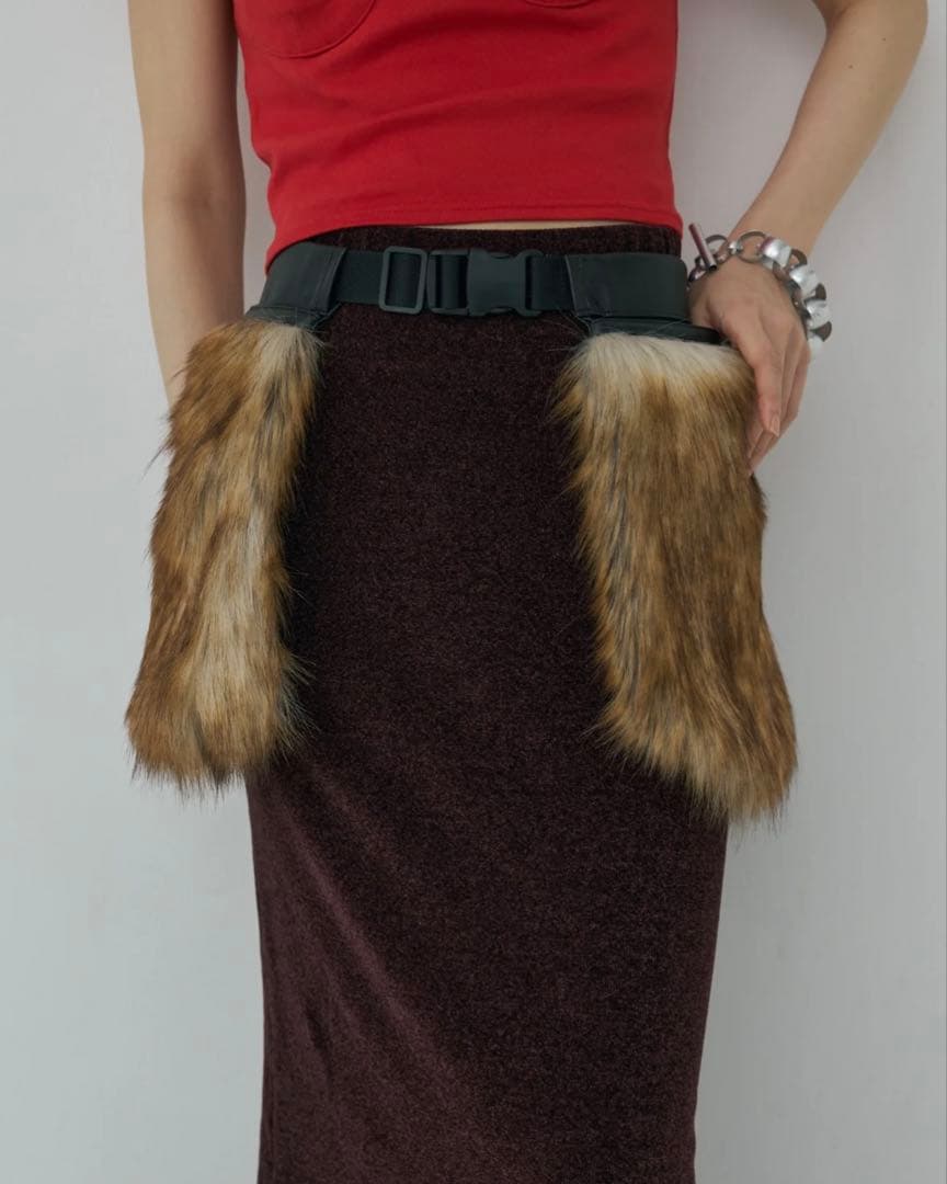 【Mediam】Double Craft Fur Bag