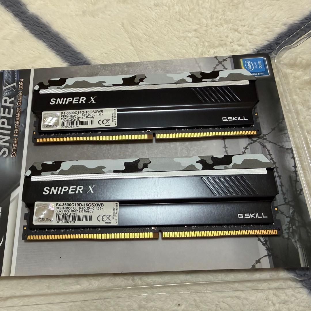 s*1様 G.SKILL SNIPER X DDR4-3600 16GB (2x