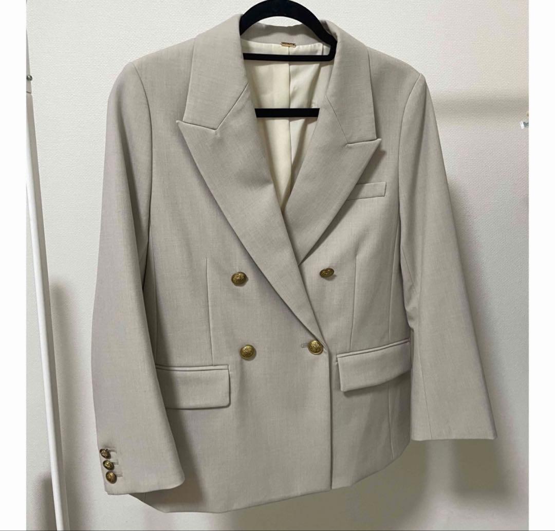 ミラオーウェン　金釦ダブルブレストブレザー　ジャケット