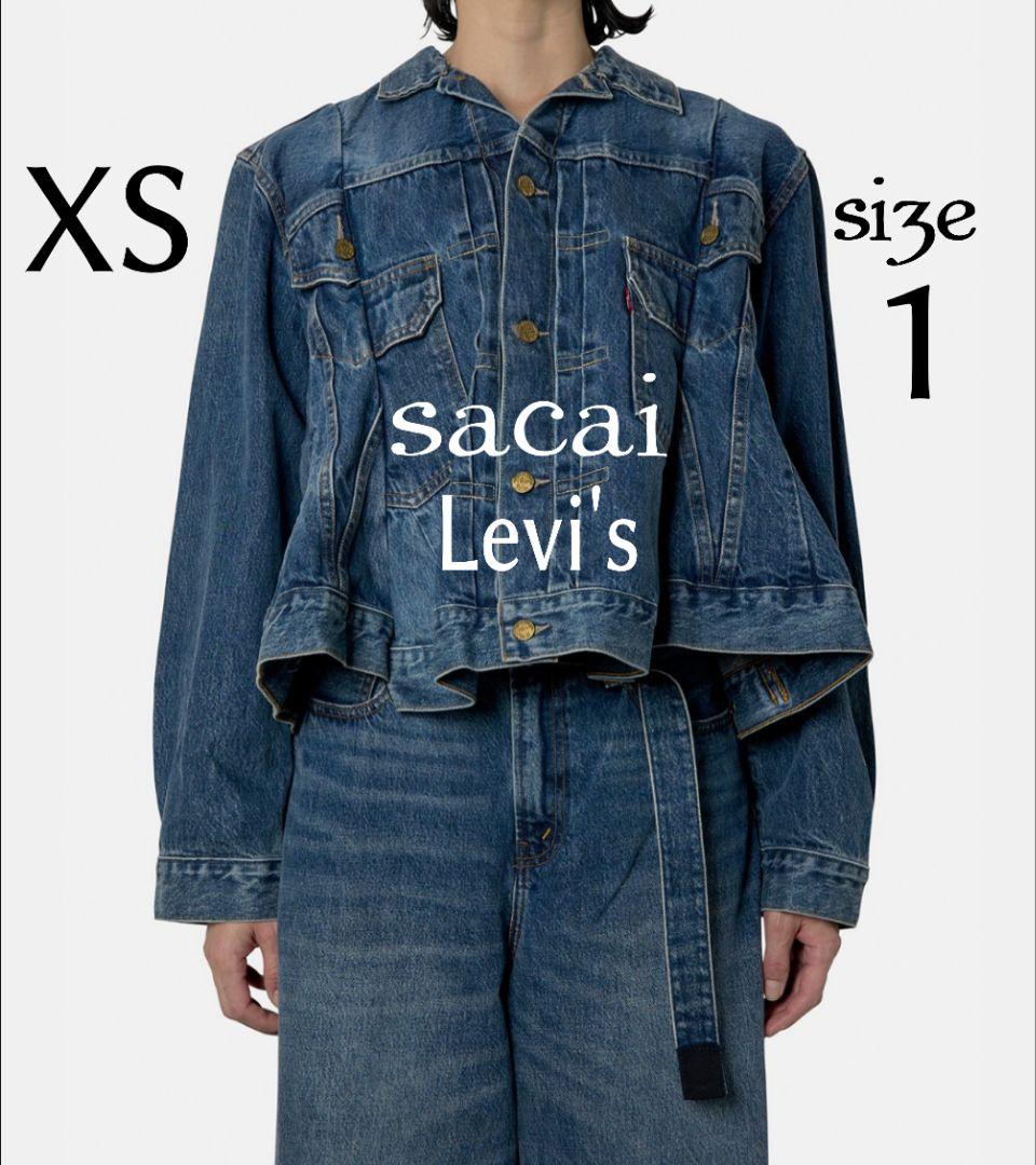 *★Levi's x sacai★Women's デニムジャケット貴重なサイズ1