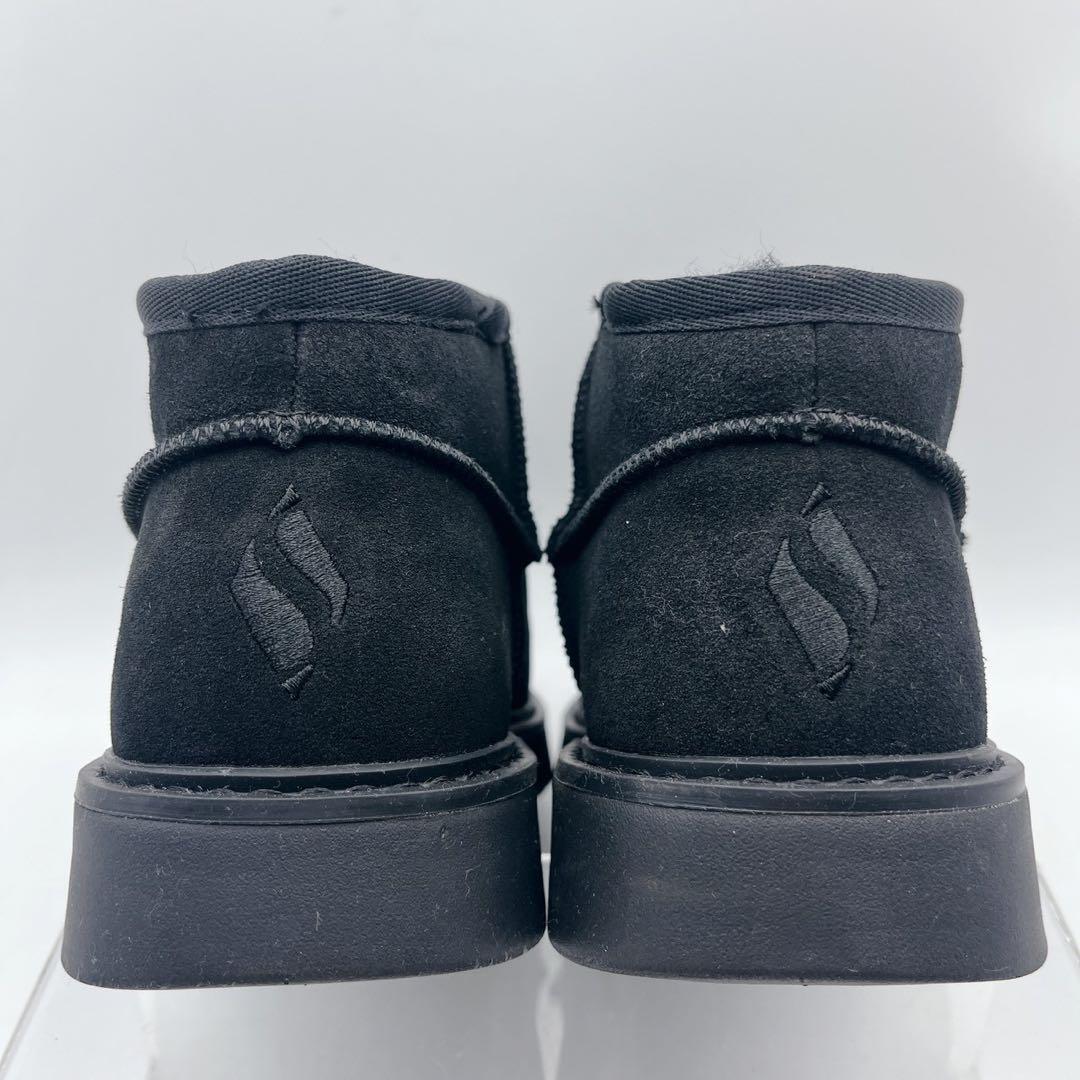 25AW 極美品✨スケッチャーズ スリップインズ ムートンブーツ 黒 ボア 23