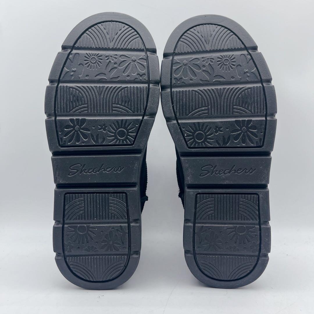 25AW 極美品✨スケッチャーズ スリップインズ ムートンブーツ 黒 ボア 23