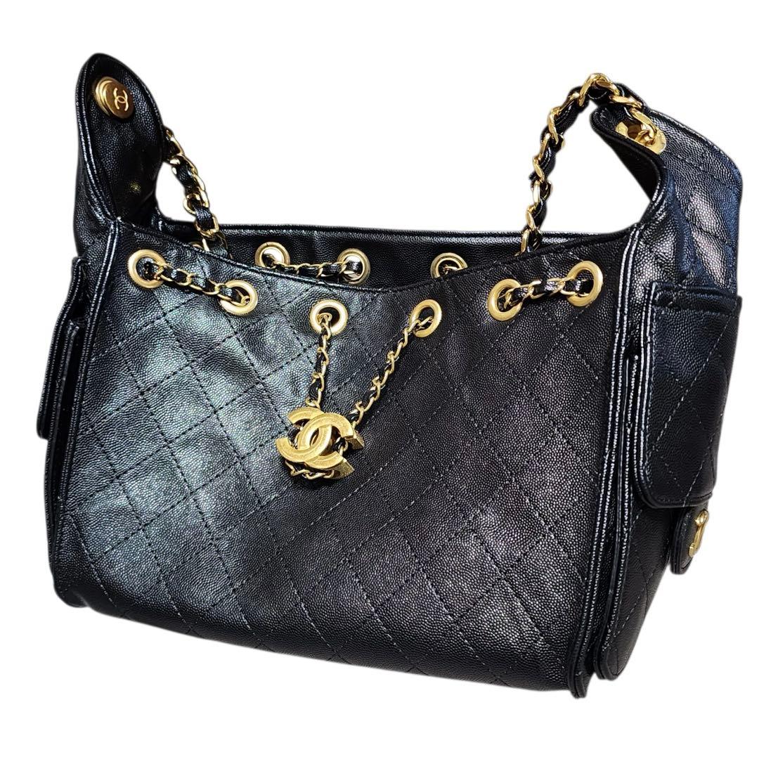 ノ*読様 CHANEL　トートバッグ　ショルダー　ゴールドチェーン　ノベルティ