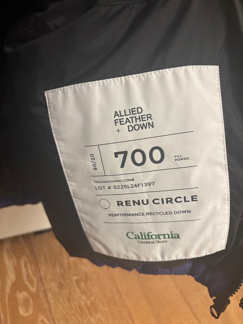 最終値下げ カリフォルニアジェネラルストア ダウン パープル　Lサイズ 美品