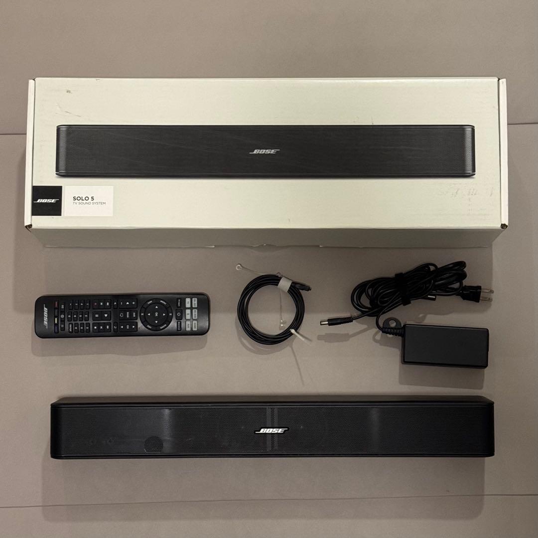 【美品】Bose Solo 5 TV サウンドシステム ワイヤレスサウンドバー