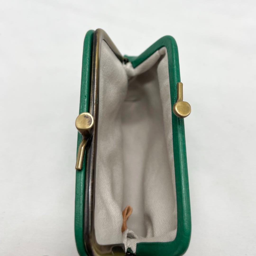 【新品未使用】イルビゾンテ がま口 ケース ☆エメラルド（グリーン）☆