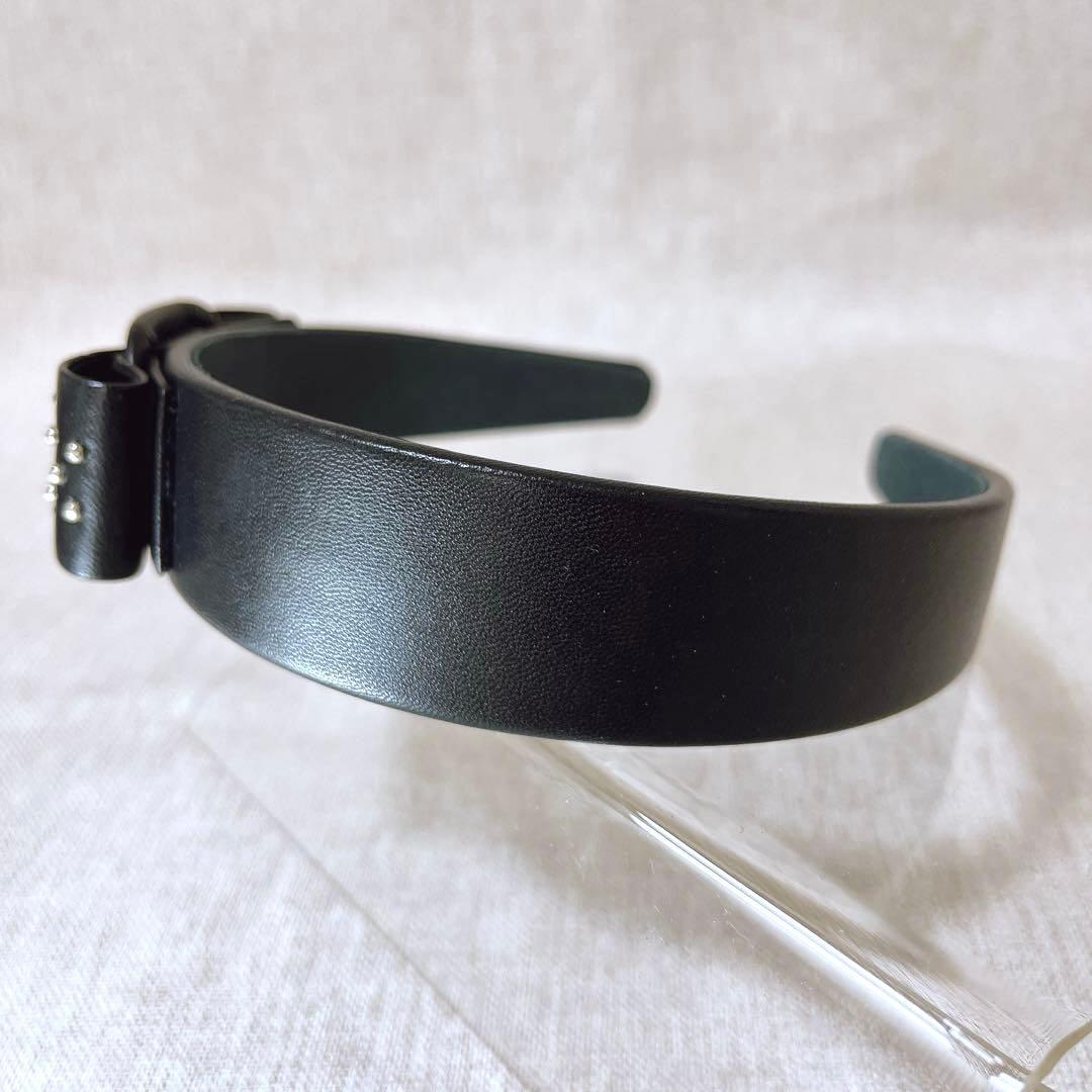 【極美品】【希少】サルヴァトーレフェラガモ ヴァラリボン カチューシャ レザー