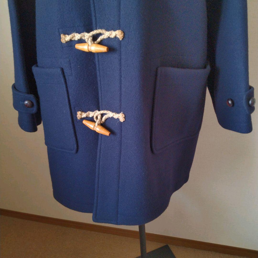 90s ラルフローレン ネイビー フード付き ダッフルコート 女性にも