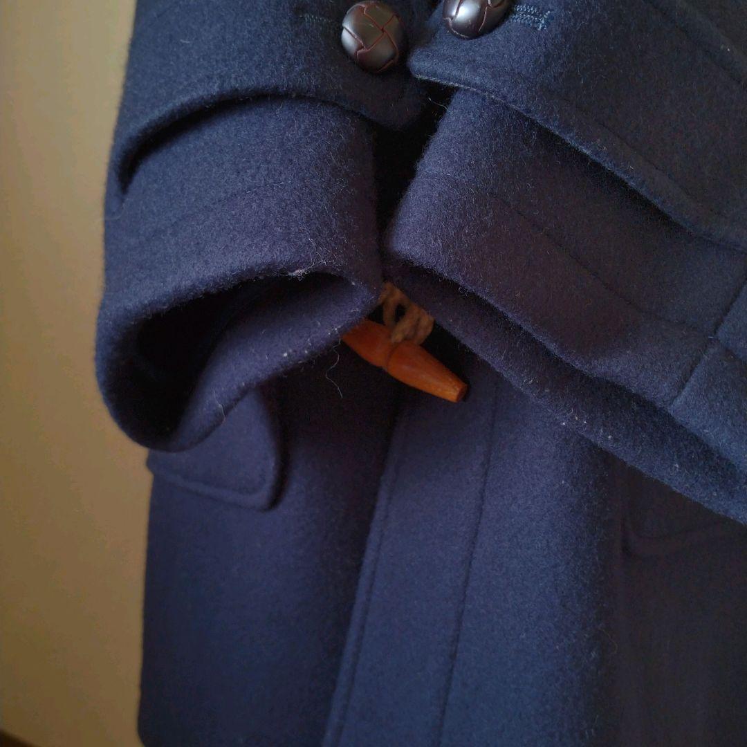 90s ラルフローレン ネイビー フード付き ダッフルコート 女性にも