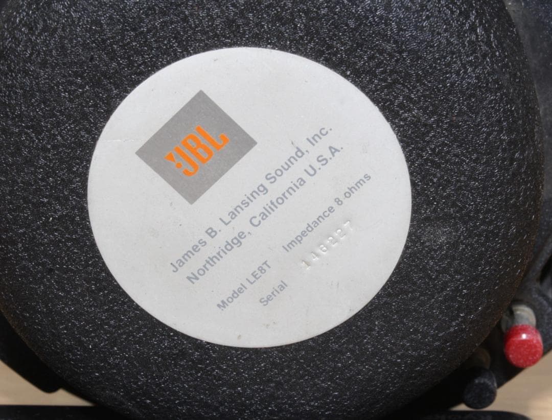 ♪JBL フルレンジスピーカー LE8T １台動作品【02】♪