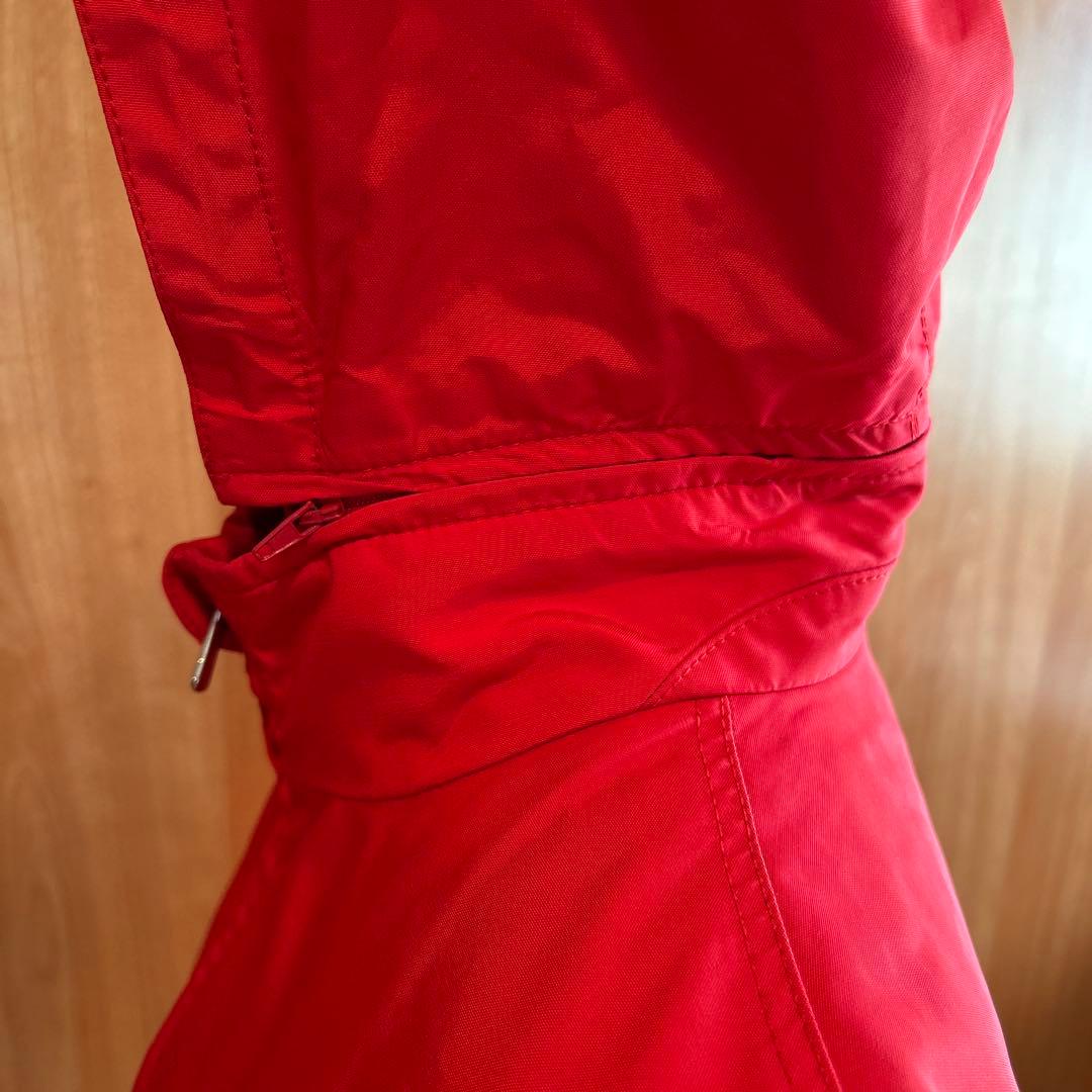 Men’s Loro Piana◆フード付きレッドベスト　RAIN &WIND