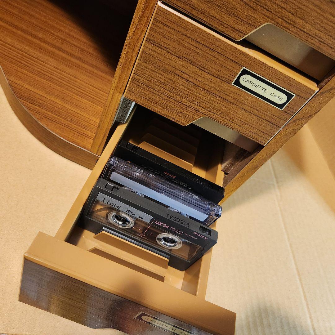 マンサク　CDラックと木製カセット収納