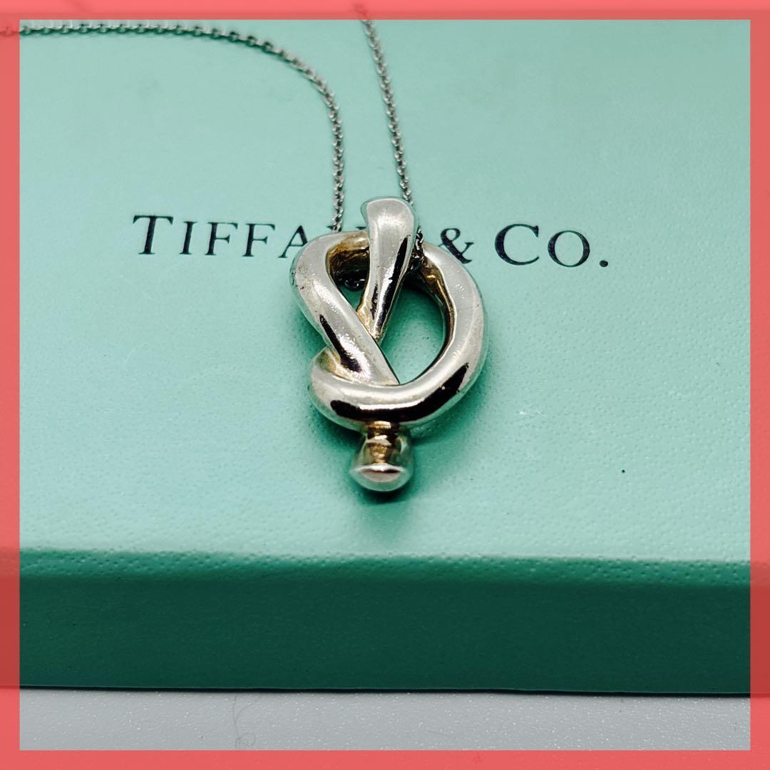 ごろみティファニー ラブノット フック&アイ ネックレス シルバー 925